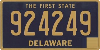DE license plate 924249