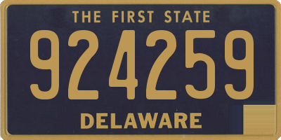 DE license plate 924259