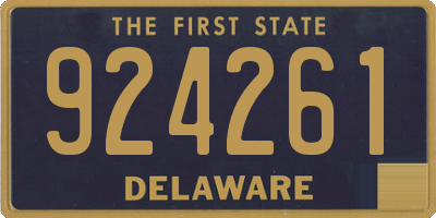 DE license plate 924261