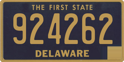 DE license plate 924262