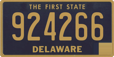 DE license plate 924266