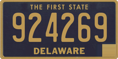 DE license plate 924269