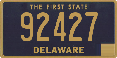 DE license plate 92427