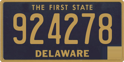 DE license plate 924278