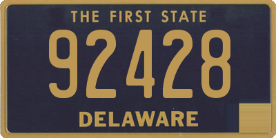 DE license plate 92428