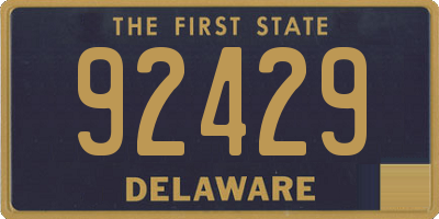 DE license plate 92429
