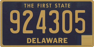 DE license plate 924305