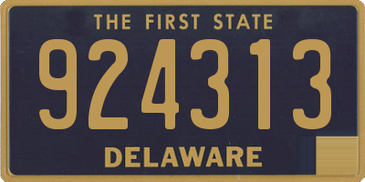 DE license plate 924313
