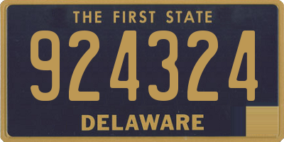 DE license plate 924324