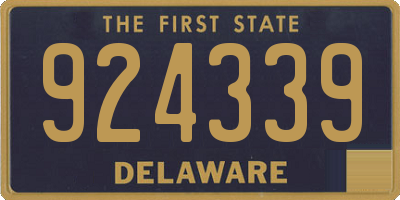DE license plate 924339