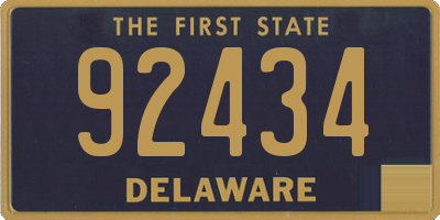 DE license plate 92434