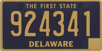 DE license plate 924341