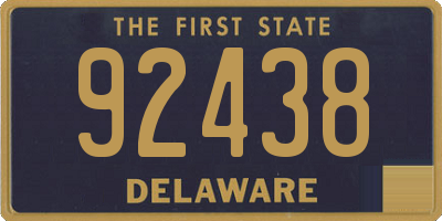 DE license plate 92438