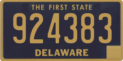 DE license plate 924383