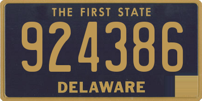 DE license plate 924386