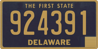 DE license plate 924391