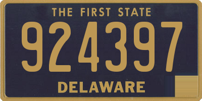 DE license plate 924397