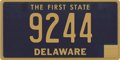 DE license plate 9244