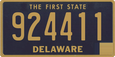 DE license plate 924411