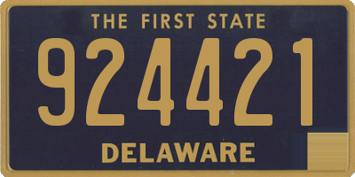 DE license plate 924421