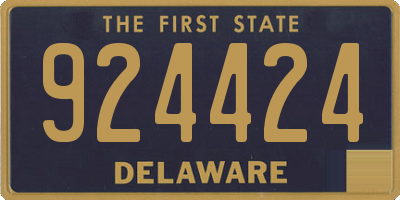 DE license plate 924424