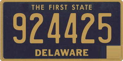DE license plate 924425