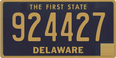 DE license plate 924427