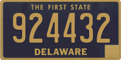 DE license plate 924432