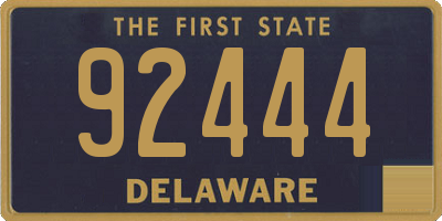 DE license plate 92444