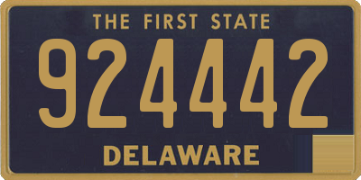 DE license plate 924442