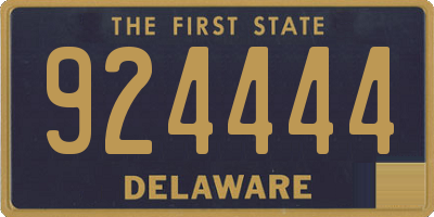 DE license plate 924444