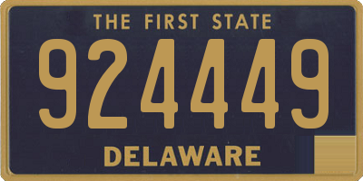 DE license plate 924449