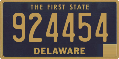 DE license plate 924454