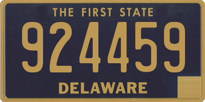 DE license plate 924459