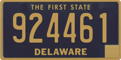 DE license plate 924461