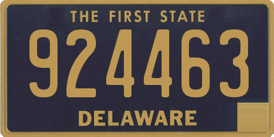 DE license plate 924463