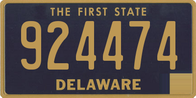 DE license plate 924474