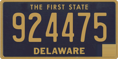 DE license plate 924475