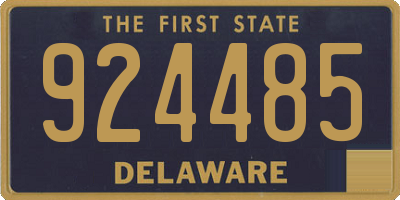 DE license plate 924485