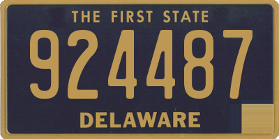 DE license plate 924487