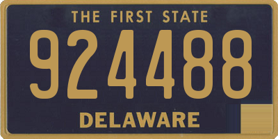 DE license plate 924488
