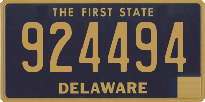 DE license plate 924494