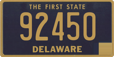 DE license plate 92450