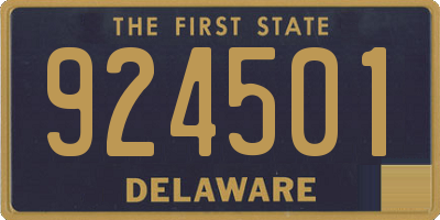 DE license plate 924501