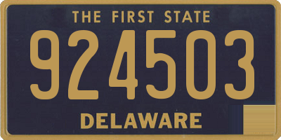 DE license plate 924503