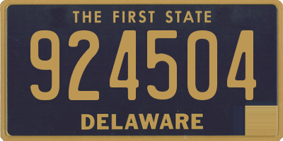 DE license plate 924504