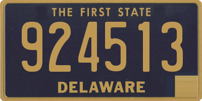 DE license plate 924513