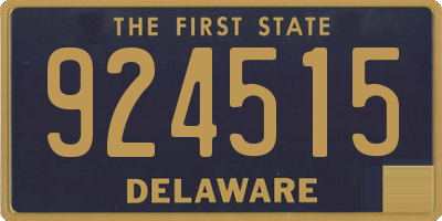 DE license plate 924515