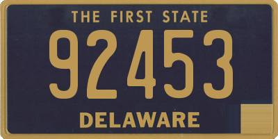 DE license plate 92453