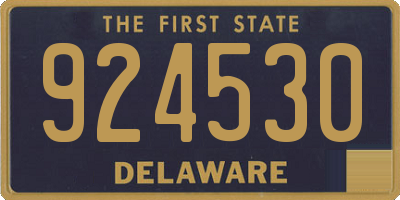 DE license plate 924530